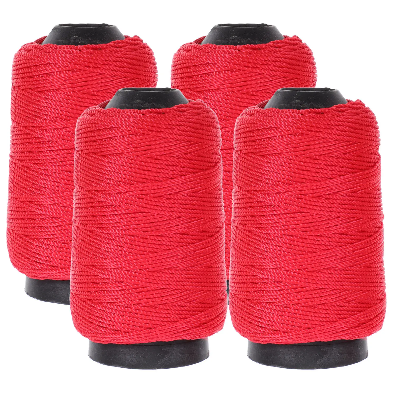 4 Rolls Nylon String High Strength Braided Garden Twine for Plants Tree Ties Greenhouse DIY Crafting Renovation Engineering