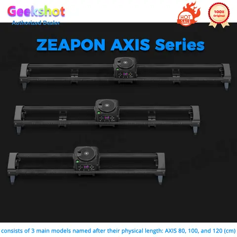 Zeapon AXIS 120Pro 80Pro 100Pro Multi-axis Motorized Camera Slider Carbon Fiber Electric Track for DSLR Camera pk Micro 3