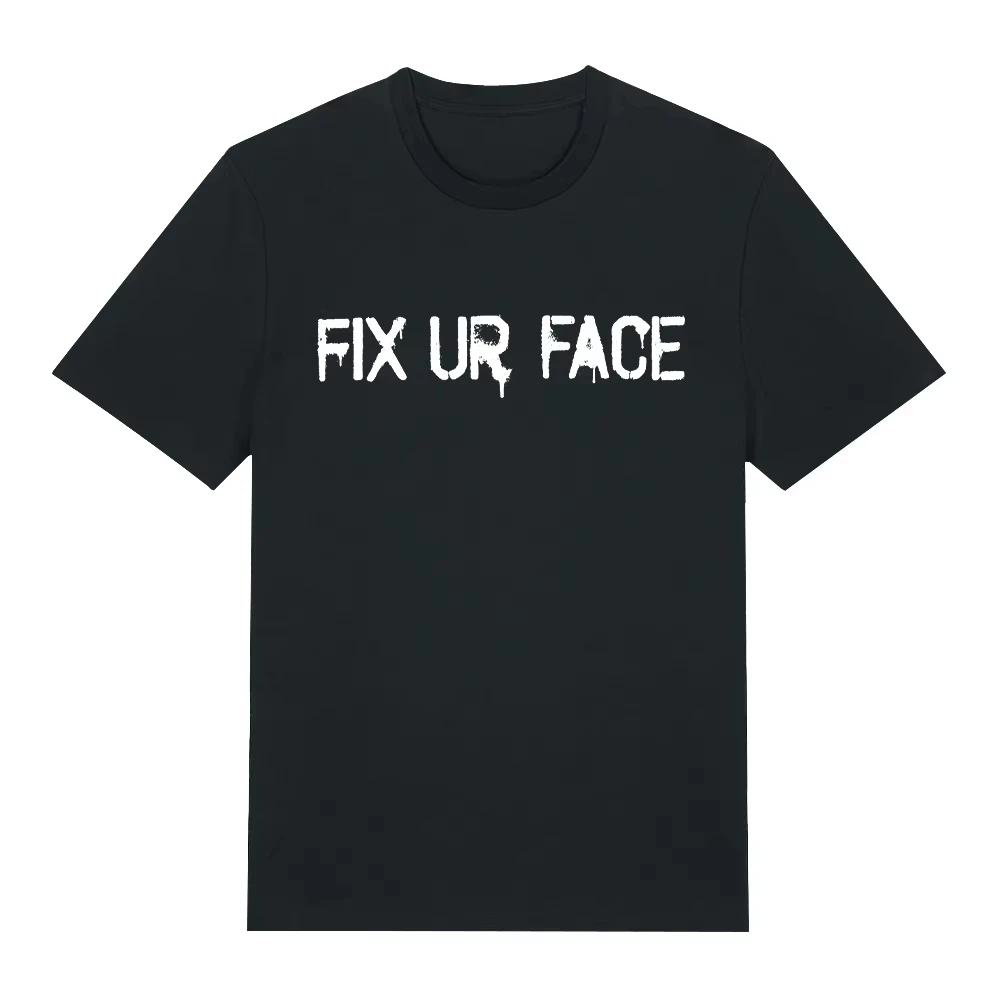 Machine Gun Kelly Fix Ur Face T Shirt MGK 2026 New T Shirts Women Men's Gothic Hip Hop Top Pure Cotton Tees Streetwear