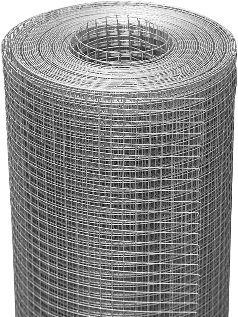 1/2 Inch 48x100 Ft 19-Gauge Galvanized Chicken Wire Mesh Roll for Fencing and Pest Control