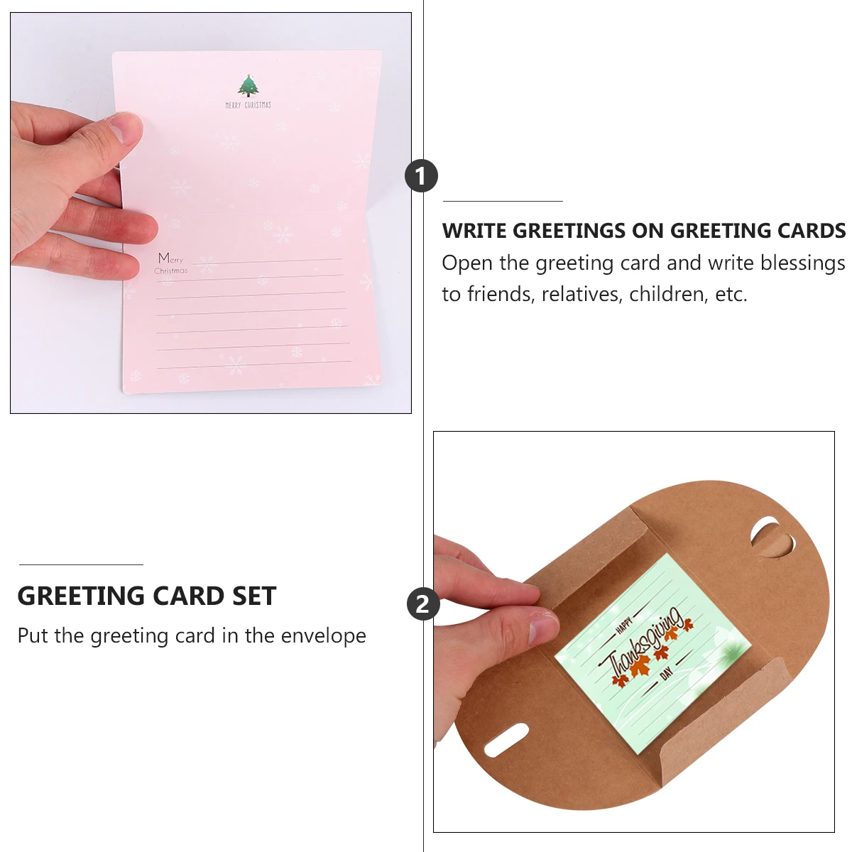 

20 Pcs Envelopes Kraft Retro Craft Paper Christmas Brown Thanksgiving for Cards