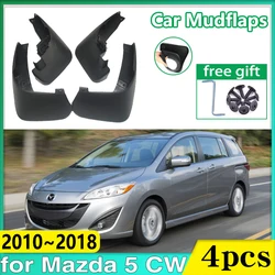 Front Rear Car Mudflaps for Mazda5 2010 2011 2012~2018 Mazda 5 Premacy Fender Mud Guards Flaps Splash Mudguards Auto Accessories