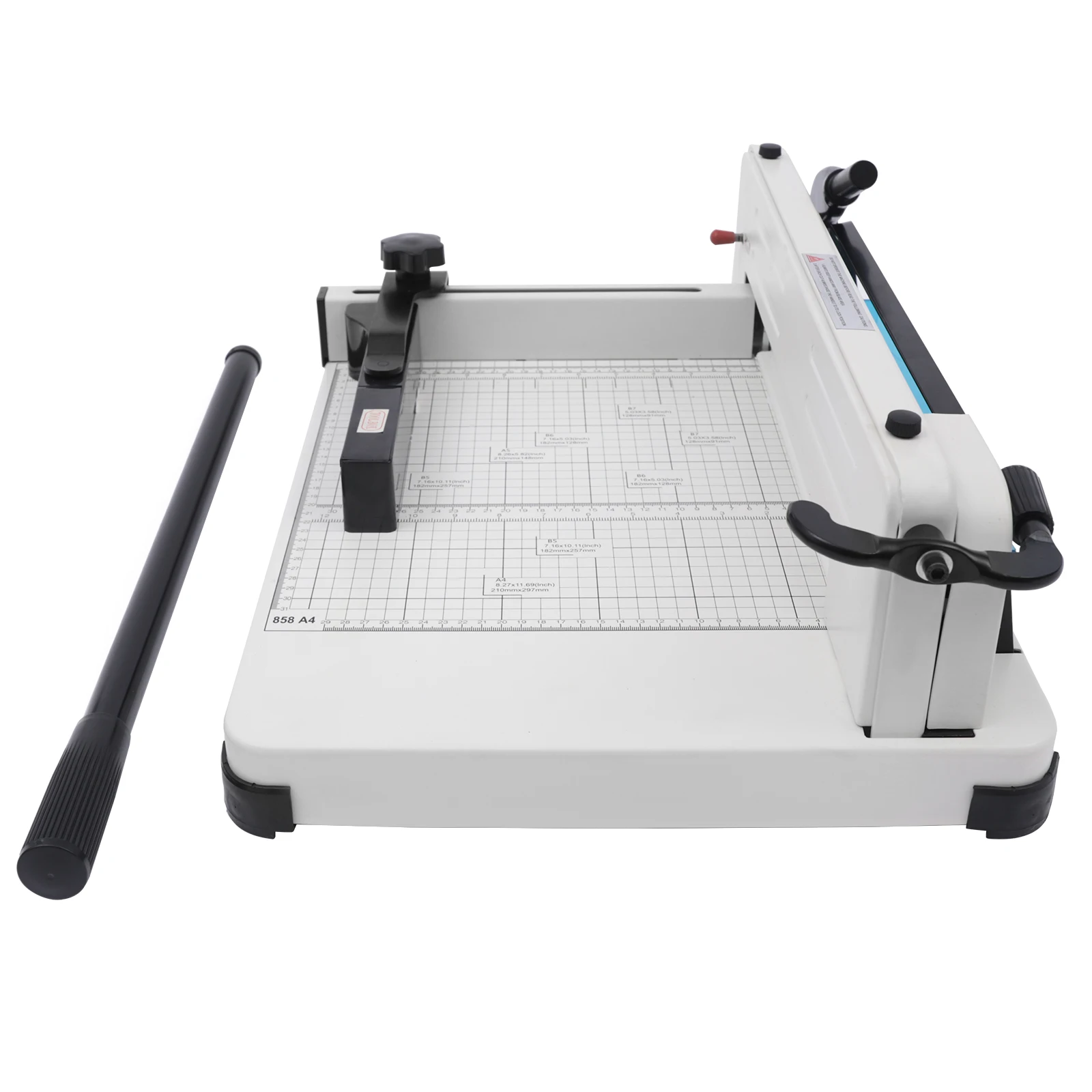 12in Manual Paper Cutter for all kinds of paper 40mm Thickness with Safety Lock Translucent Shield and Positioning Ruler
