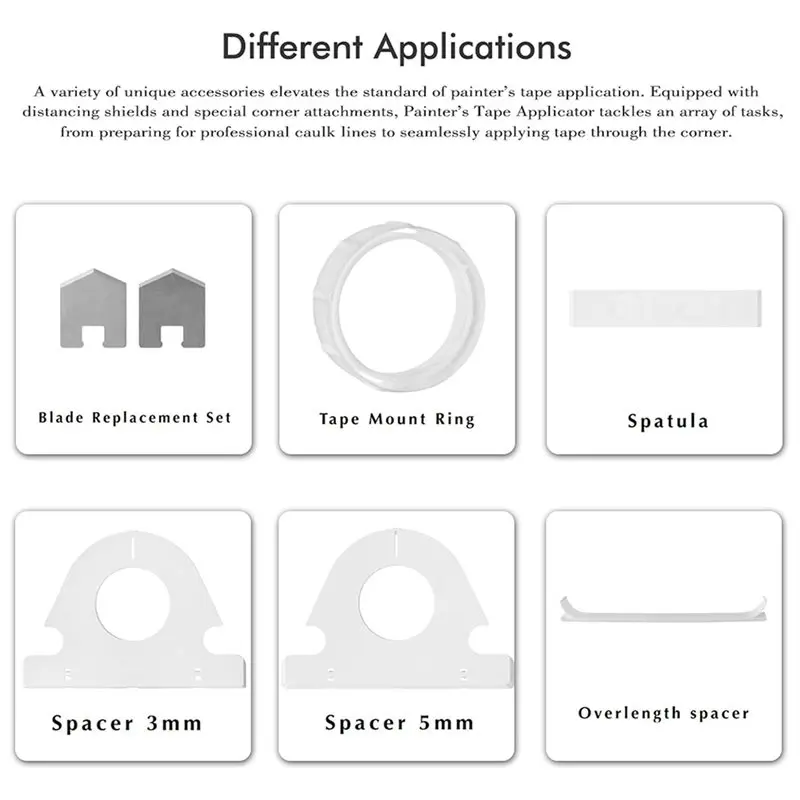 【LAST CHANCE】Painters Tape Applicator, Masking Master, Masking Master Tape Dispenser Paint Tape Applicator Set 5 Rolls Masking