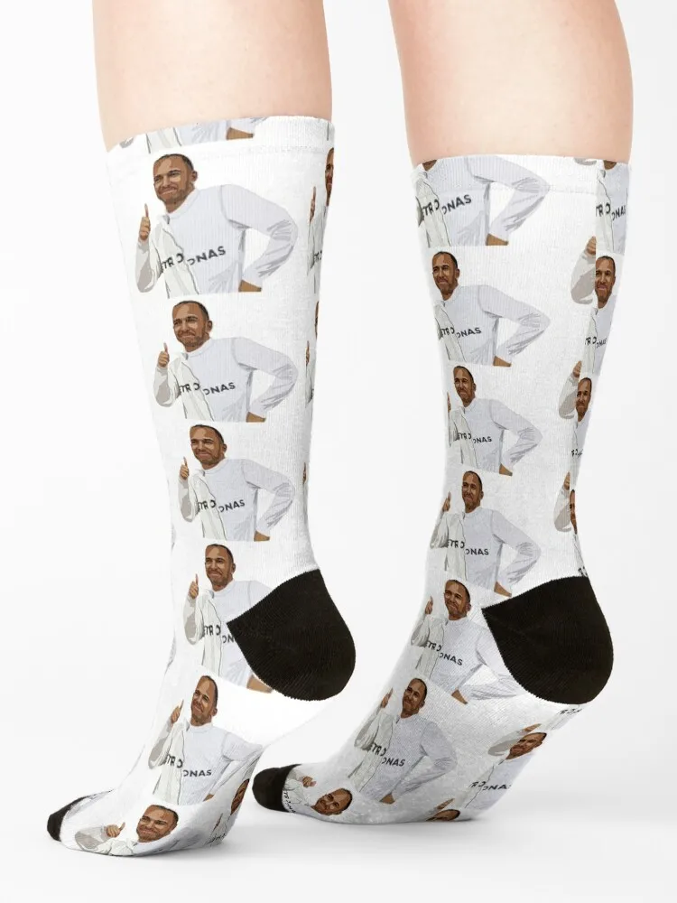 Thumbs up Hamilton Socks retro gift basketball winter gifts Man Socks Women's
