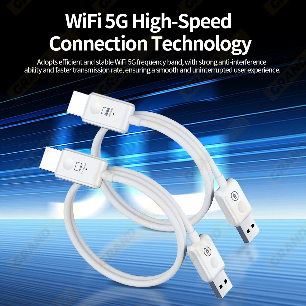 1080P HDMI 50M Sender Empfänger Extender Adapter Kompatibel Kabelloses Audio-Video PS4 Kamera Laptop PC zu Projektor TV ﻿ – Detail 8