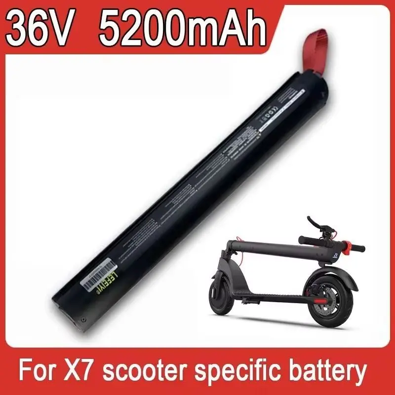 

Lithium Battery Pack for Carbon Fiber Scooter, X7 Electric Scooter, High Performance Battery Accessories, 36V, 5200mAh