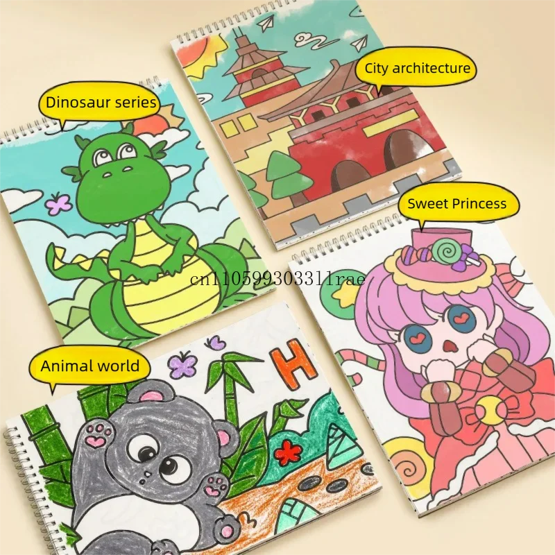 Kids Coloring Book Creative Drawing Quiet Book Montessori Toddlers Early Educational