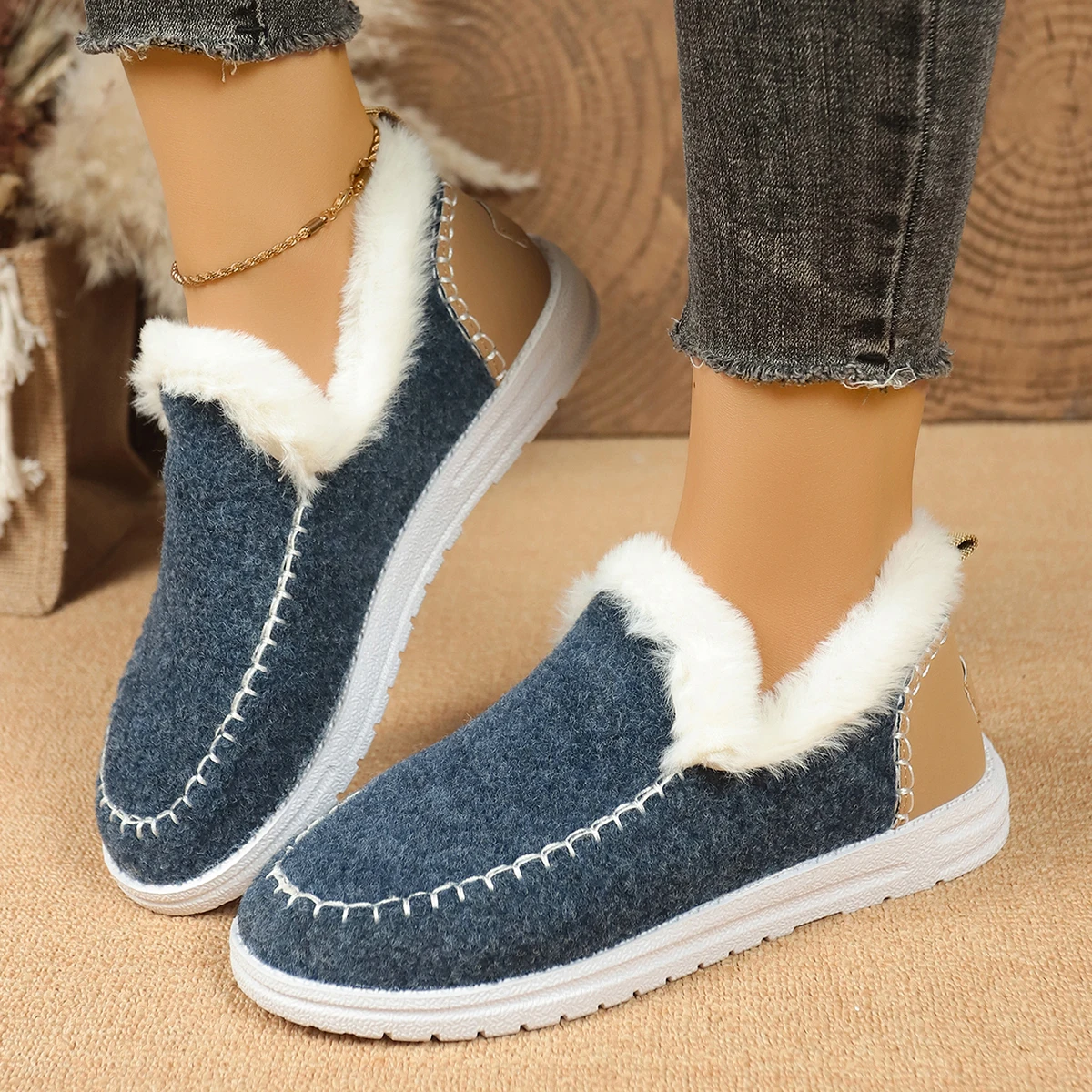 

Зимние женские зимние ботинки, уличная модная повседневная обувь, женские удобные ботинки в стиле ретро, трендовые женские ботильоны на меху, сохраняющие тепло