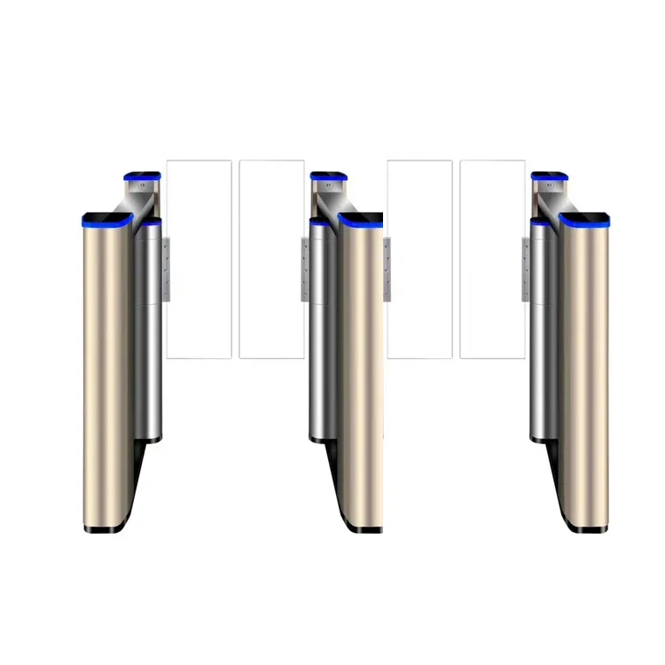 Portão de catraca de balanço de alta velocidade com motor DC 24V para sistema de controle de acesso pedestre acessório de taxa de passagem