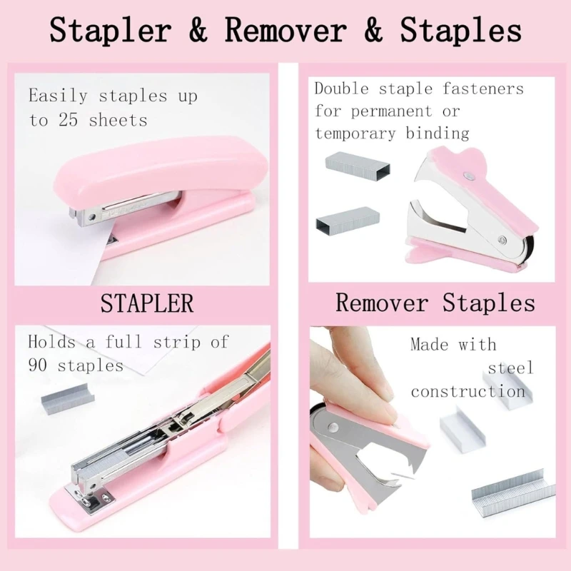 

Rotating Pen Holder Stapler Scissors Staple Remover Large Capacity Pencil Holder Desk Organizers School Office Supplies 601D