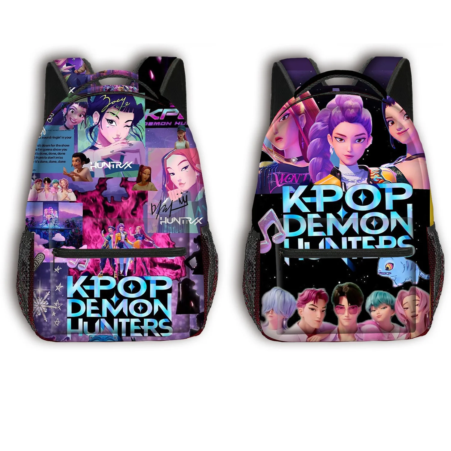 

Kpop Demon Hunters Рюкзак Rumi Mira Zoey HUNTR/X Saja Рюкзак для мальчиков Школьный рюкзак Сумка на плечо для девочек Подарки на день рождения