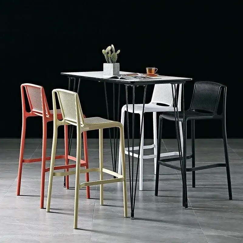 

Минималистичный роскошный промышленный пластиковый светильник для бара, стулья Sillas, табуреты для приема, острова, эргономичный скандинавский бар, мебель для дома