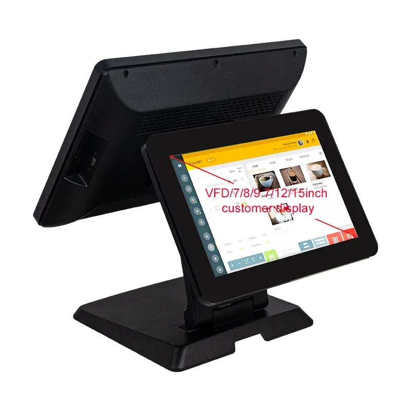 

Dual Screen Cash Register Modern Terminal Self Service 15 Inch Screen Android All-In-On Retail Pos System