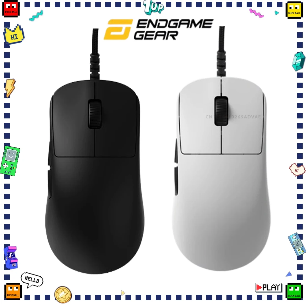 Endgame Gear OP1 8K Mouse Wired Gaming Mouse Custom Paw3395 8000Hz Polling Rate Lightweight Mice PC Accessories For FPS Gamer