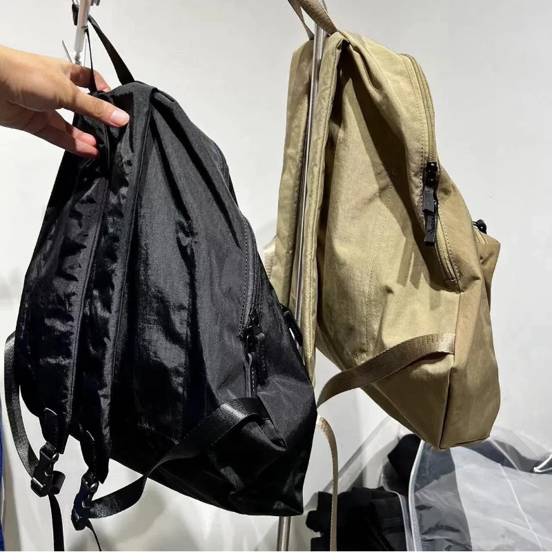 2024 Fashion New Fashion Lightweight Backpack Splicing Men and Women Schoolbag Vintage Couple Travelling Bag High Street