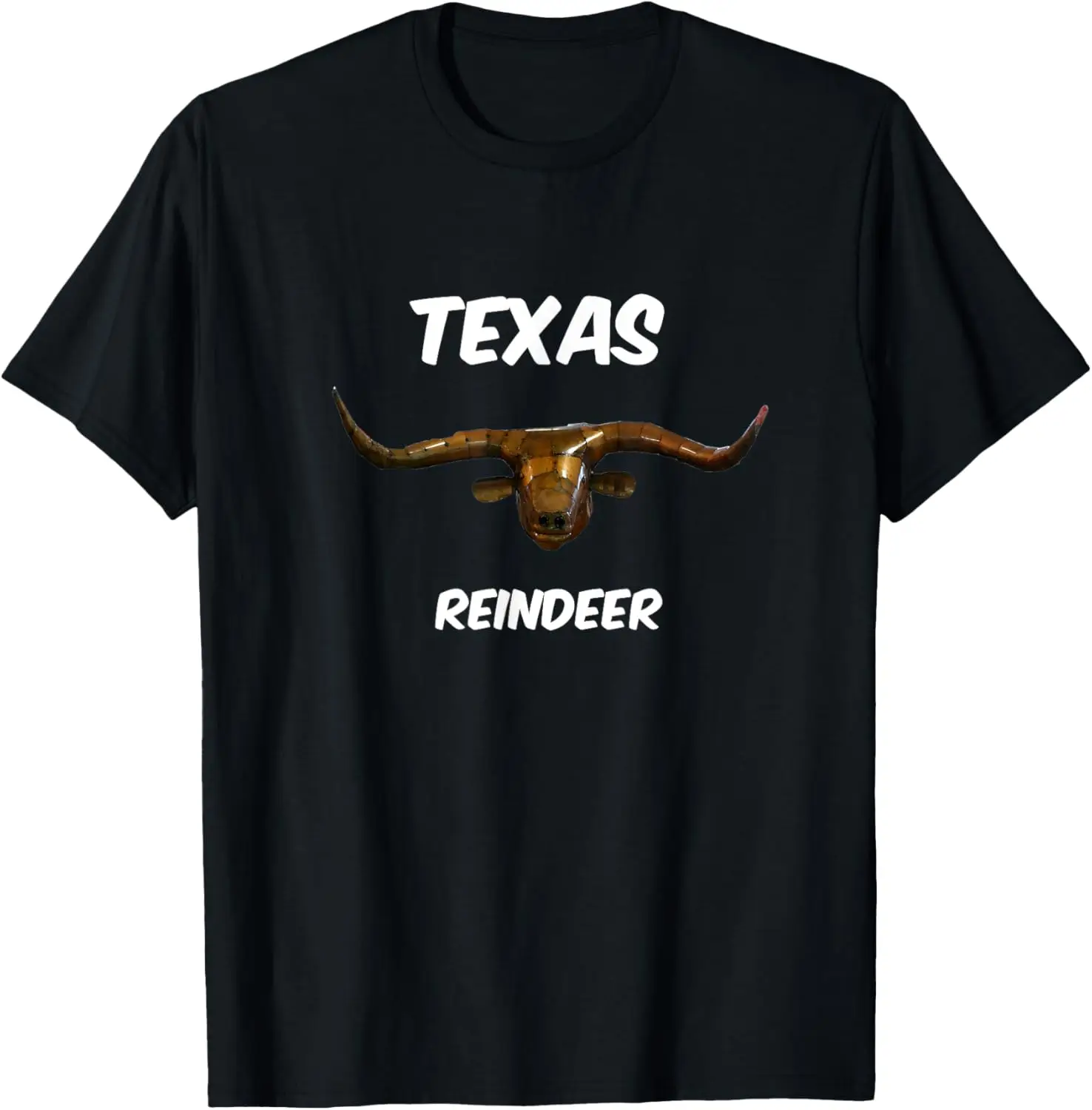 

Рождественская футболка Texas Rancher Reindeer Steer Bull Horn