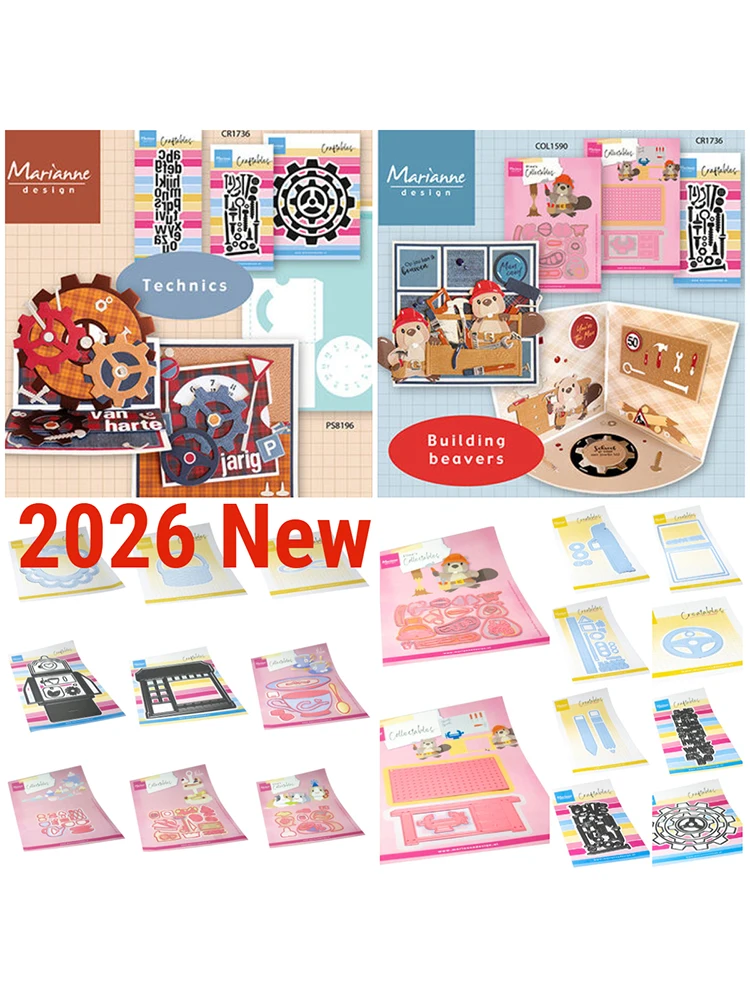 Open Boek Klassiek Alfabet 2026 Nieuwe Metalen Stansmessen voor Scrapbooking Stempel Fotoalbum Decoratieve Embossing Cut Die DIY Papier - afbeelding 2