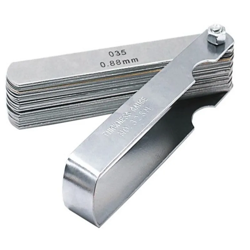 32 Blade Gauges Feeler Gauge Dual Reading Combination Ruler For Metric& SAE Meas