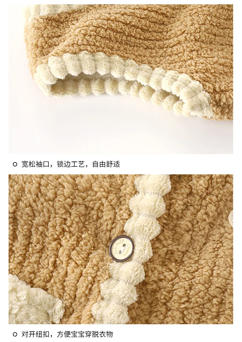 Jacke im Taschen-Design, weiße Kante, Mädchenweste, Frühling/Herbst, Baby-Ärmellose Jacke, Unisex-Cardigan mit Knöpfen, Jungen- und Kinderbekleidung – Detail 17