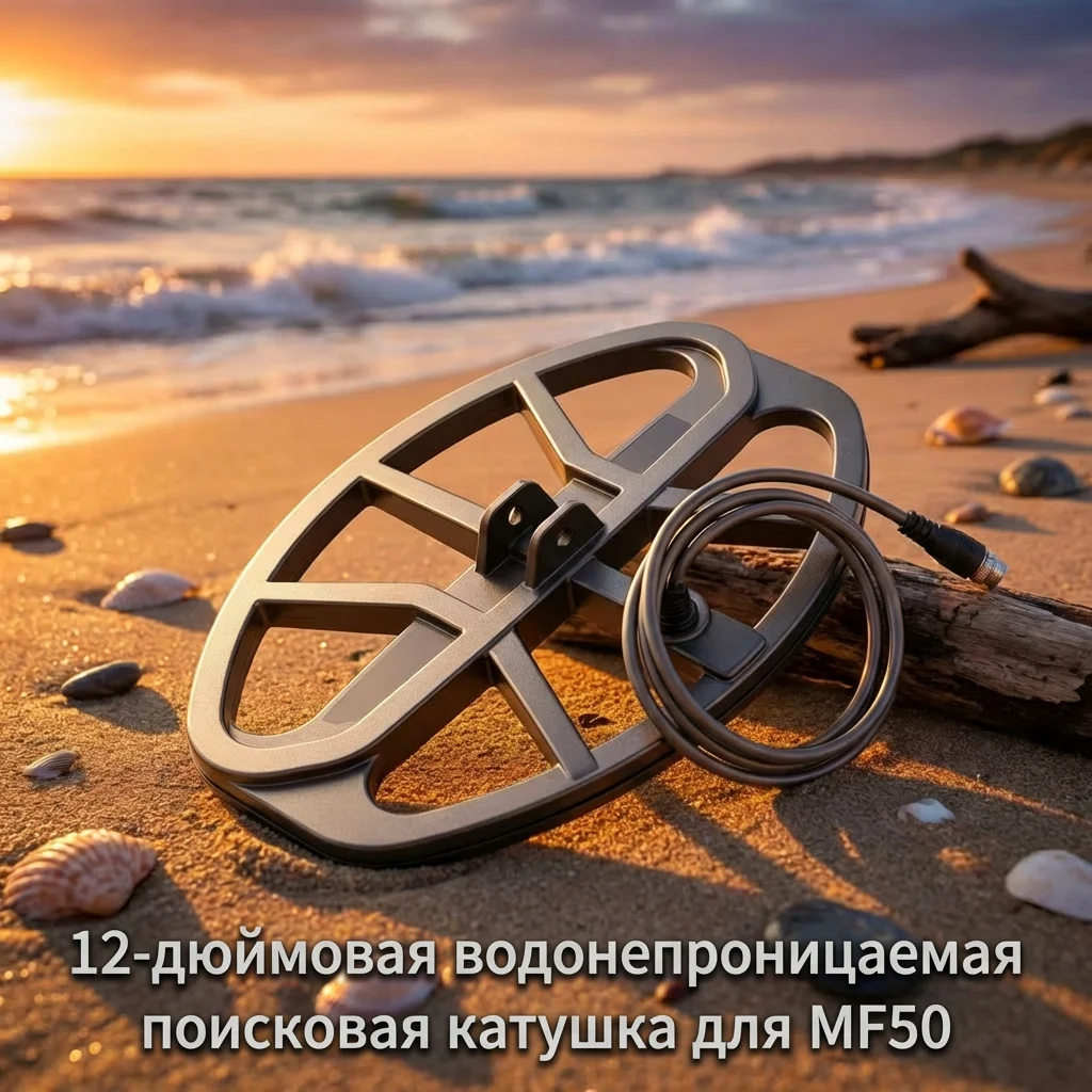 MF50 Multi-Frequency Metal Detector Accessories Waterproof DD Search Coil for Metal Detector