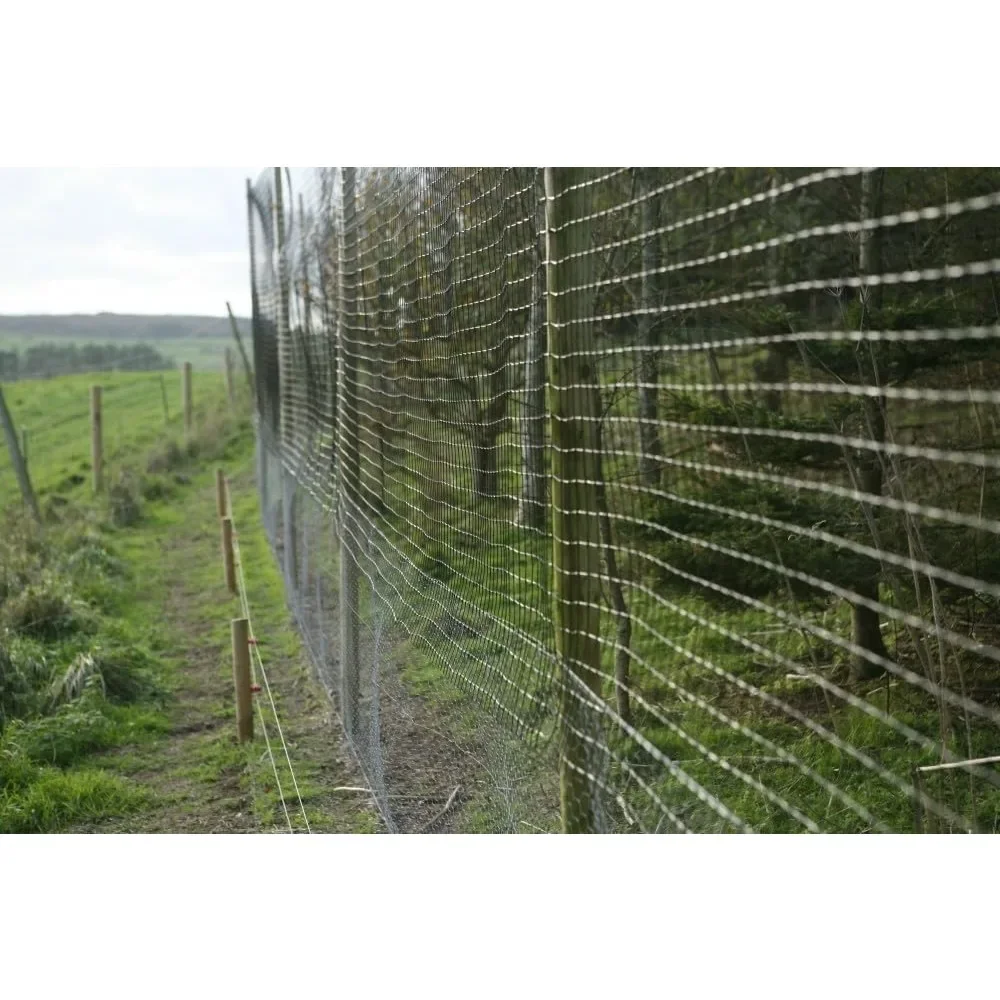 Garden Fence ,Animal Fence Barrier Netting (55gr/sq M.) 7.5' X 330' (2.3m X 100m) (mesh 19x19mm),Fences