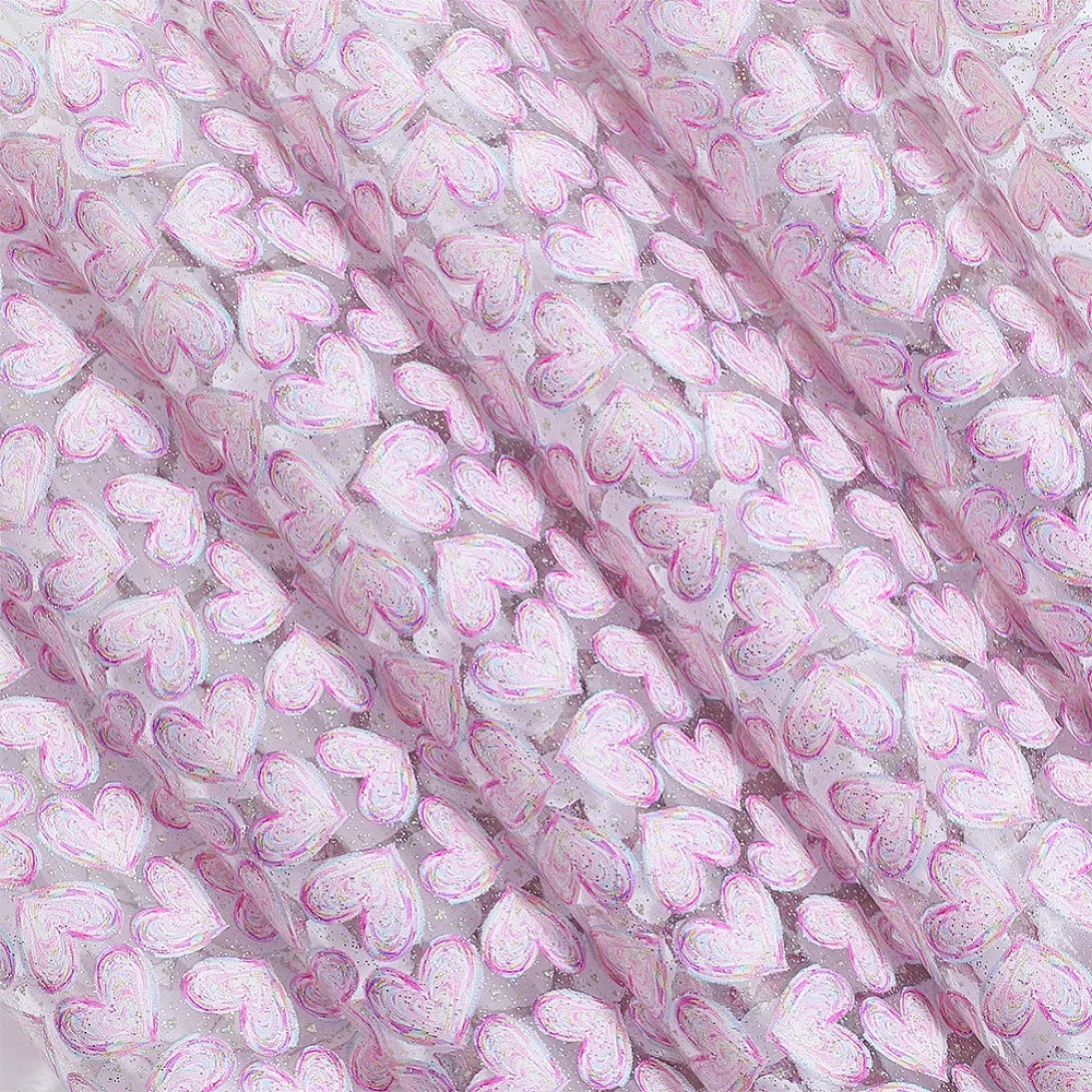

PVC Sheets with Heart Pattern Pearl Pink 307x0.4mm 1.2m/roll