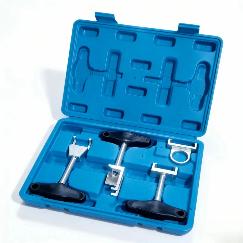 4pcs Carbon Steel Spark Plug Ignition Coil Removal Puller Tool Kit, Compatible with VW for Audi, Automotive Repair Tools for Fle