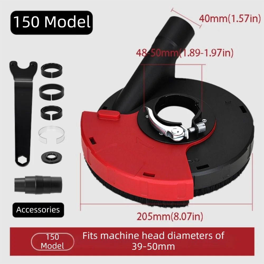 

Vacuum Attachment Angle Grinder Dust Shroud Adjustable Attachment Multiple Attachments Dust Shroud Vacuum Attachment