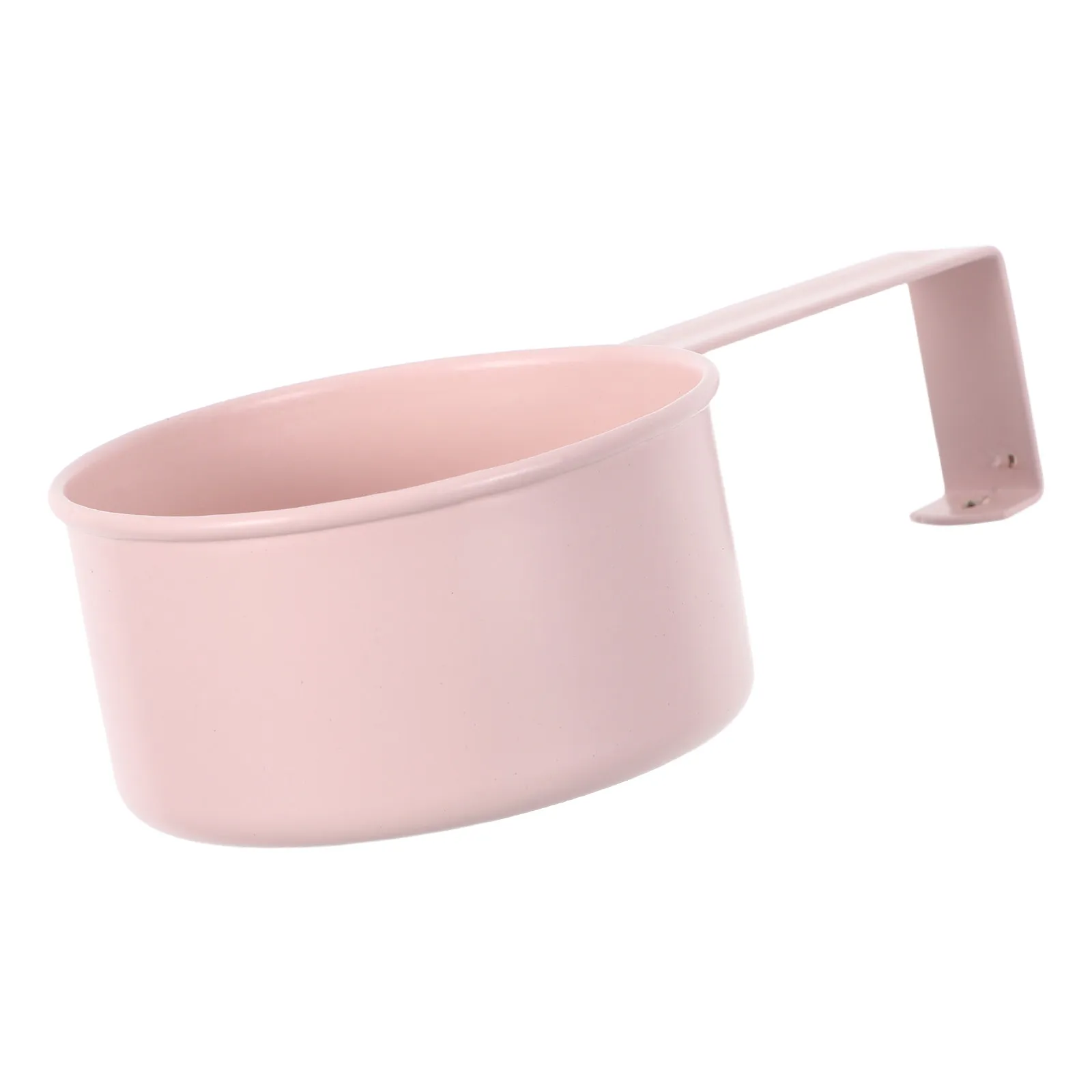 Long Handle Iron Scoop Pink Multipurpose Laundry Detergent Powder Measuring Spoon Pet Food Rice Portion Control Scoop Hanging