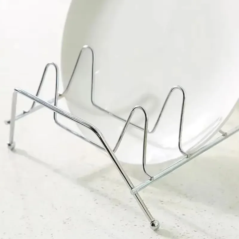 

Kitchen storage drainage 7/9 slot, pot lid dish rack plate, metal bowl storage stand, drying stand organizer kitchen tools