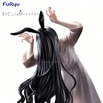 FuRyu BiCute Bunnies The Ring Sadako Yamamura Figurka Anime w Kostiumie Króliczka, PVC, 26 cm, Kolekcjonerska Figurka Akcji