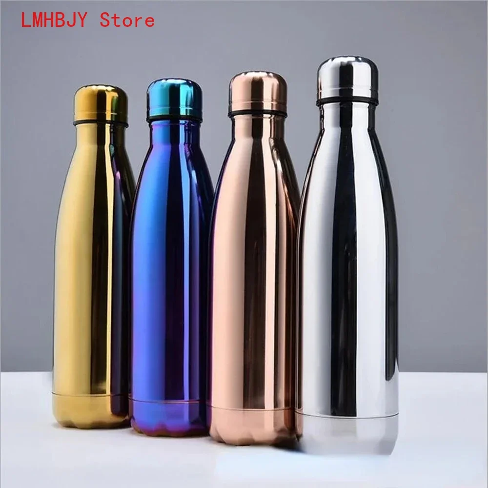 500ml Double-Wall Insulated Vacuum Flask Stainless Steel Thermos Cola Water Beer Outdoors Sport Water Bottle