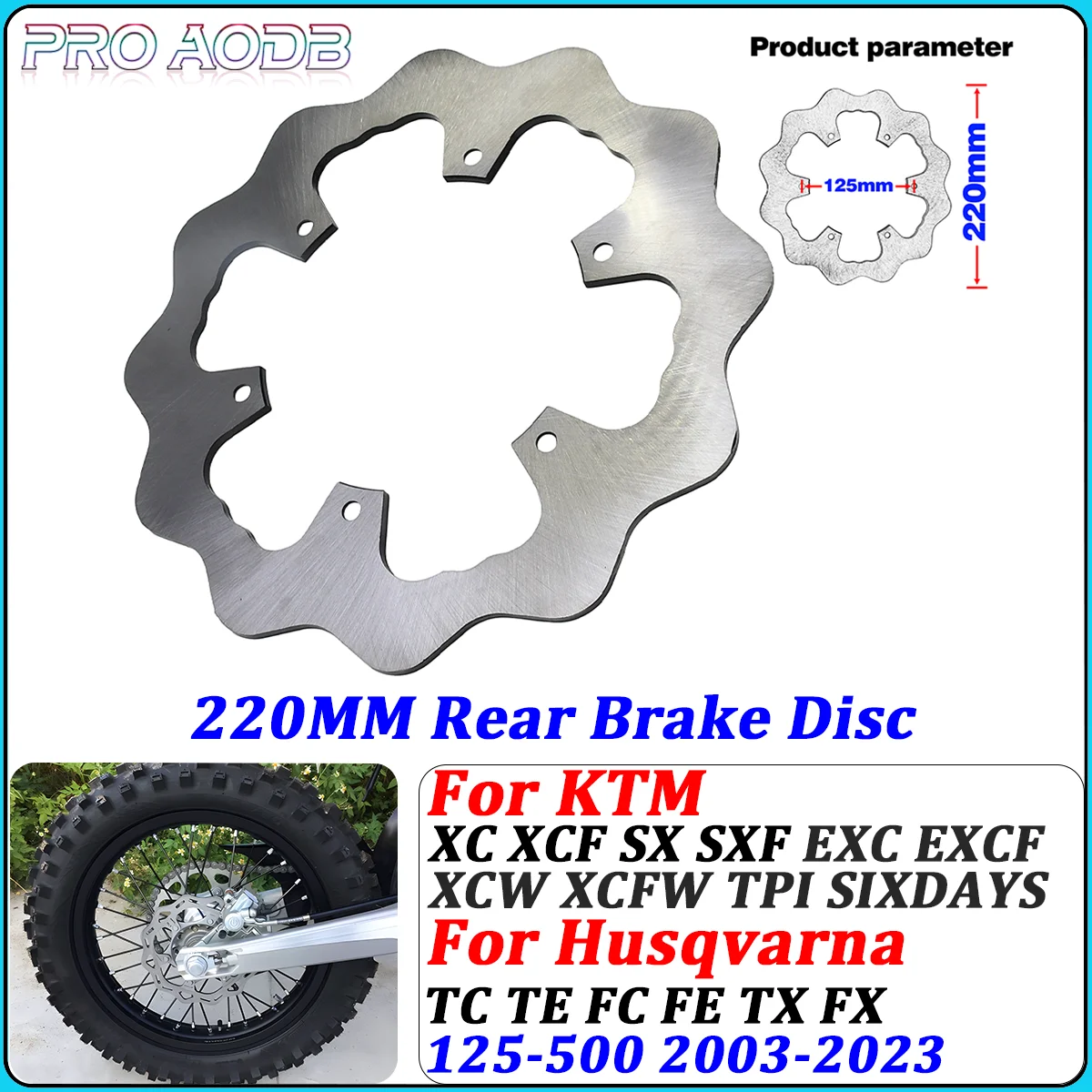 

Motorcycle Rear Brake Discs For KTM XC XCF SX SXF EXC EXCF XCW TPI Sixdays Husqvarna TC TE FC FE TX FX GAS GAS EX EC MC MOTO