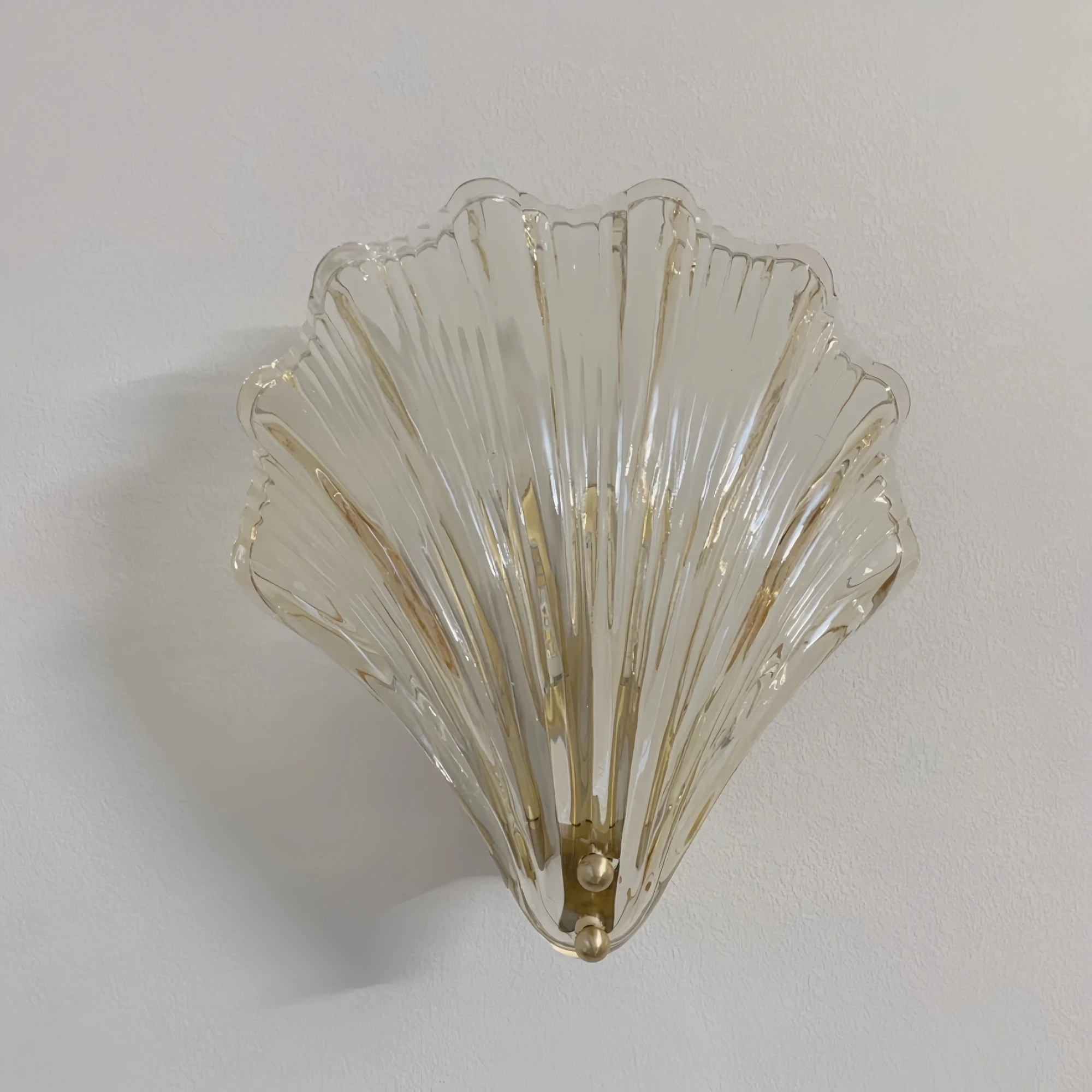 YEBMLP Crystal Wall Light Sea Shell Indoor Decor Aisle Porch Light Gold Stair Wall Light For Dining Room Kitchen Parlor Cafe Bar