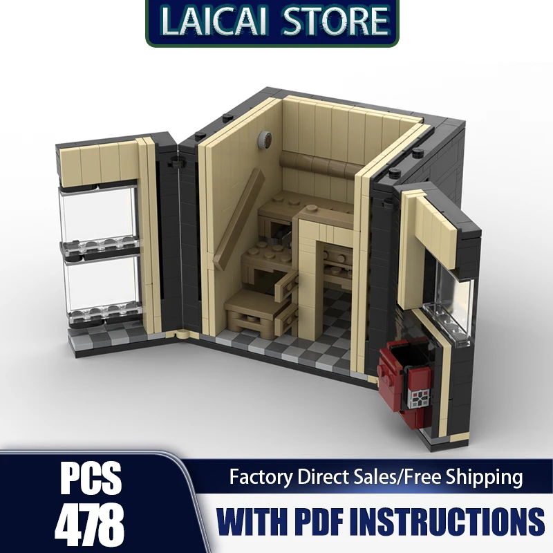 Modular City Building Model Moc Building Blocks Small Sauna in Finland Model Technology Modular Gift Construstion Assembly Toys