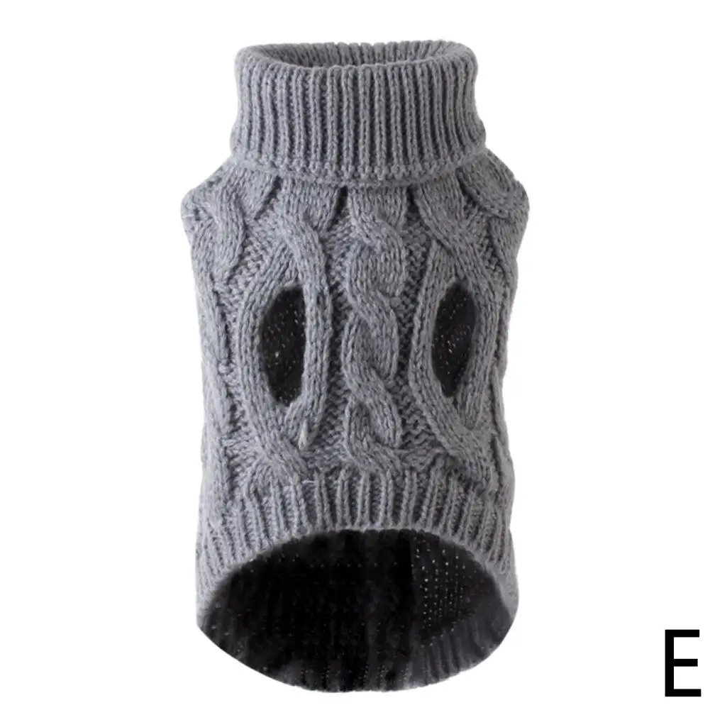 Pull à col roulé pour petits chiens, vêtements chauds pour animaux de compagnie, pull pour chiot et chat, manteau en émail, hiver, B6B9