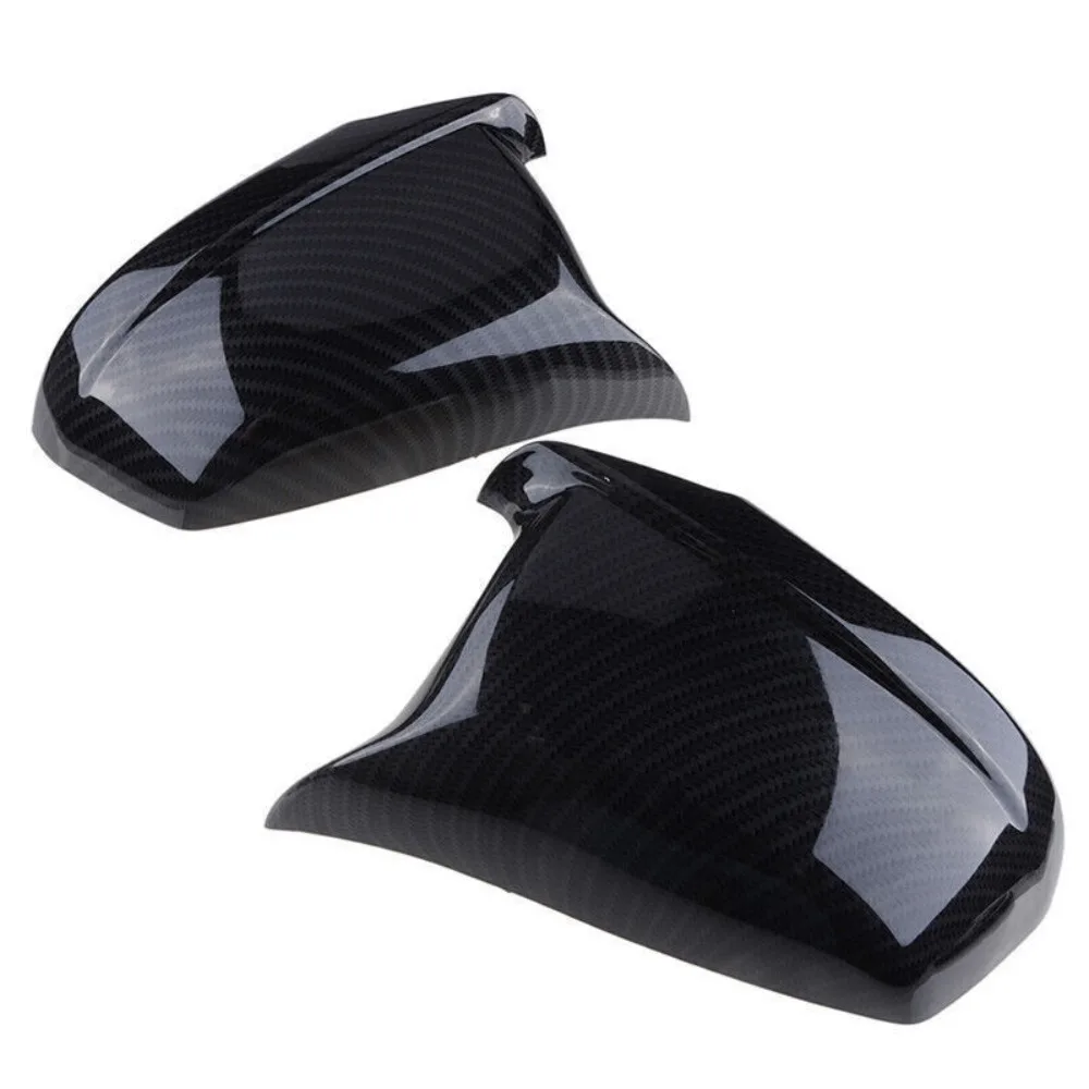 

51167216369 Cow Horn Reversing Mirror Shell Carbon Pattern Bright Black Model for BMW 5 Series F10F18 10-13