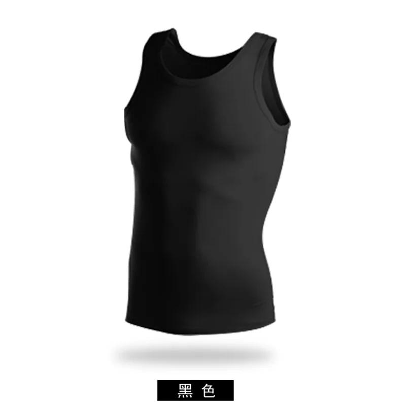 Tops men's pure cotton vest fine threads black white suitable old young people sports narrow shoulders cross shape Tanks Tees