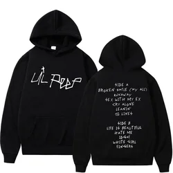 Rapper Lil Peep Fashion Casual Hoodie Men's and Women's Popular Hip Hop Hoodie Autumn Fashion Retro Wool Hoodie Street Wear