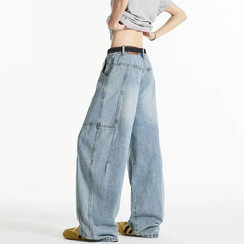 LUZHEN Loose Fashion Gradient Washed 2026 Straight Jeans New Men's High Quality Elegant Handsome Casual Denim Pants Male JY7581