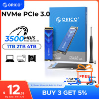 ORICO M.2 NVMe SSD 1TB 2TB PCIe3.0 3500MB/s 2280 PCIe Gen3x4 NVMe Internal Solid State Drive for Laptop/Desktop 3D NAND TLC/QLC