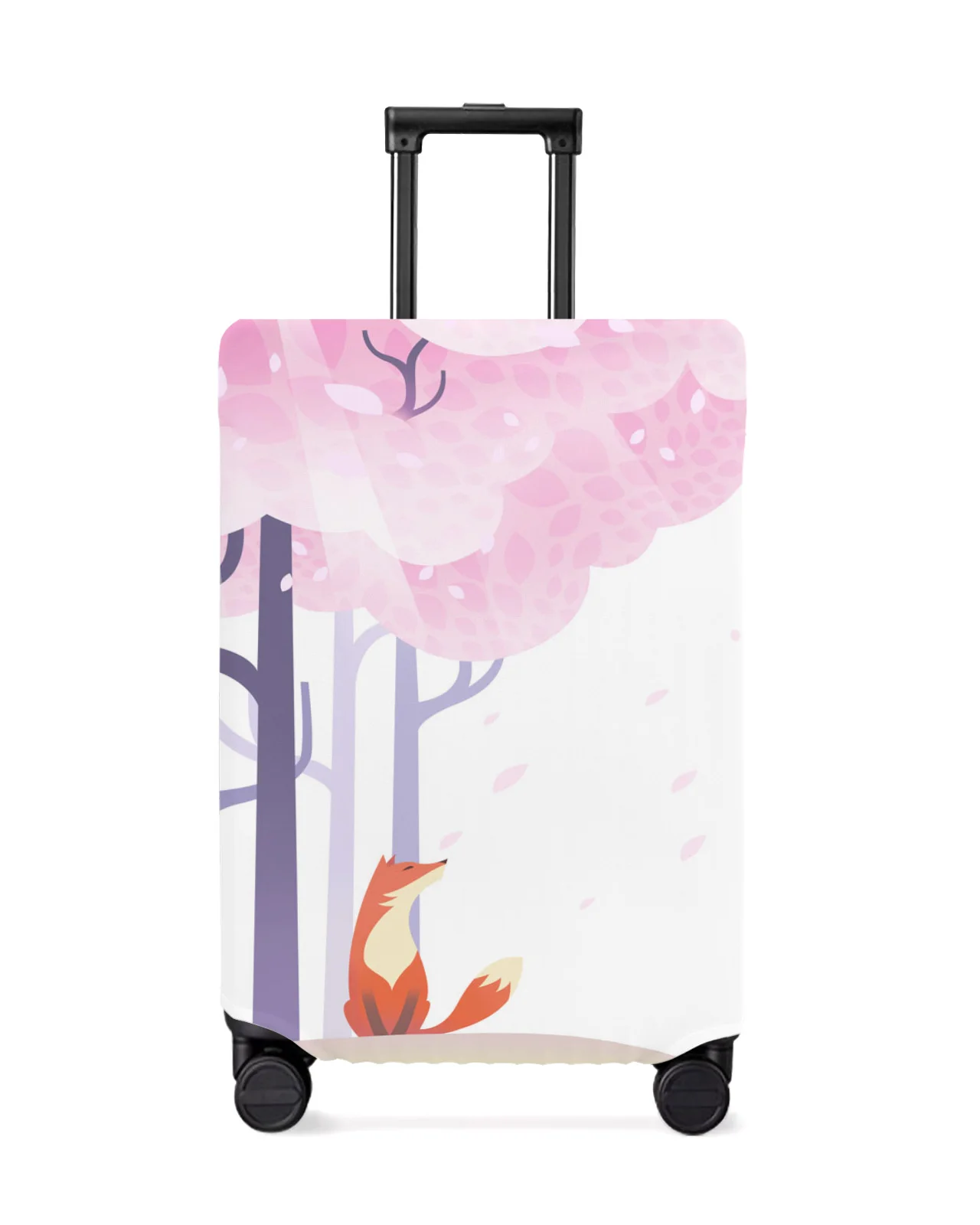 cartoon-cherry-blossom-fox-travel-luggage-protective-cover-for-travel-accessories-suitcase-elastic-dust-case-protect-sleeve