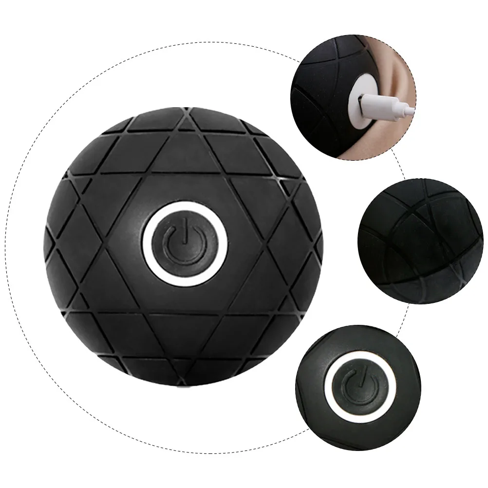Electric Rechargeable Vibrating Massage Ball Yoga Ball for Effective Muscle Relaxation Deep Tissue Massage and Workout Recovery
