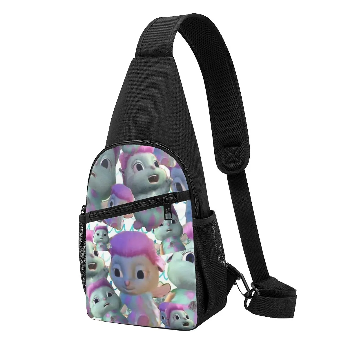 

Bibble Fairytopia Chest Bag Men Sling Crossbody Backpack Chest Bag Travel Hiking Daypack Shoulder Bag