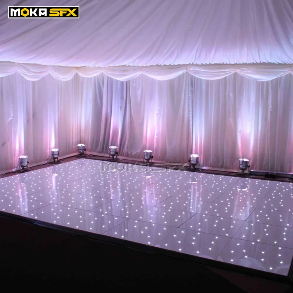 MOKA SFX 10*10 Feet Led Starlit Twinkling Dance Floors Sparkly Dance Floor Specialist LED Effect for Wedding