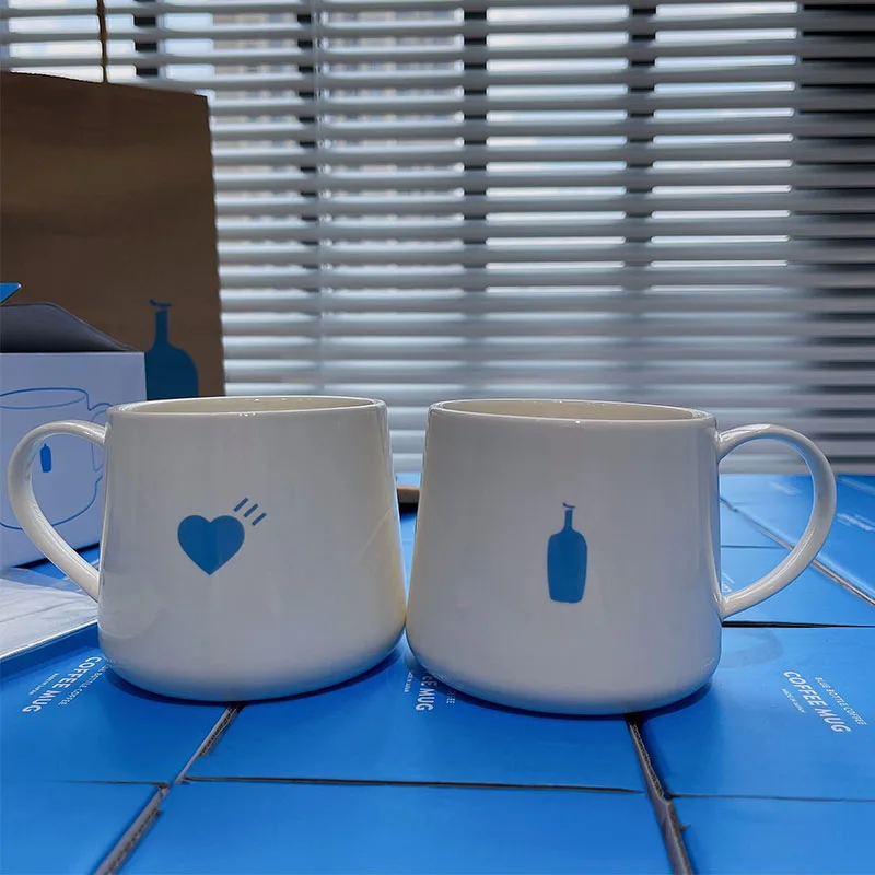 Japan Bluebottle1 Love Blue Bottle Clear Limited Ceramic Coffee Cup Mug Ins