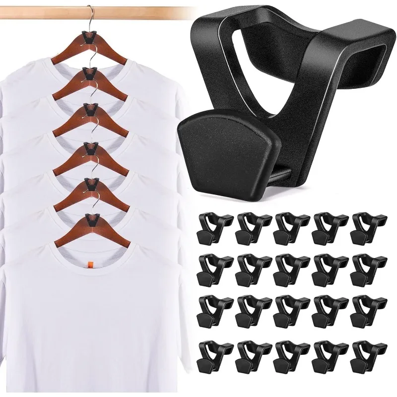Space Saving Hanger Hooks 60 Pack, Clothes Hanger Connector Hooks