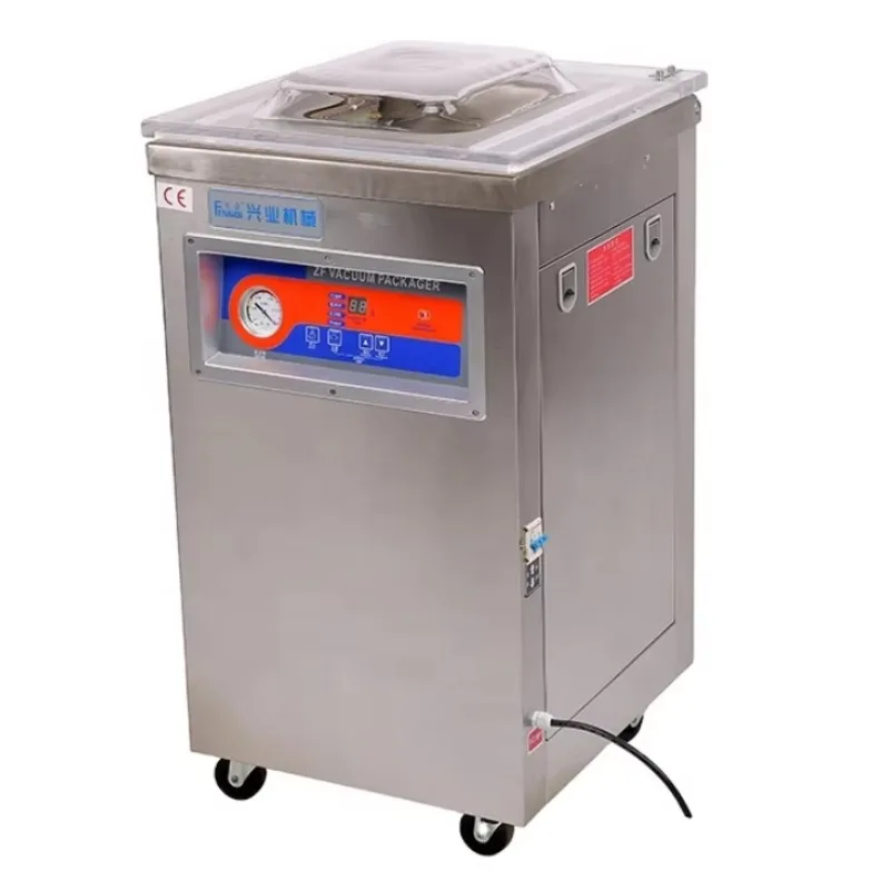 

ZF-400D Series 201 Electric Vacuum Packaging Machine Single-Chamber With Stainless Steel Body Food Pouch/Film Packaging