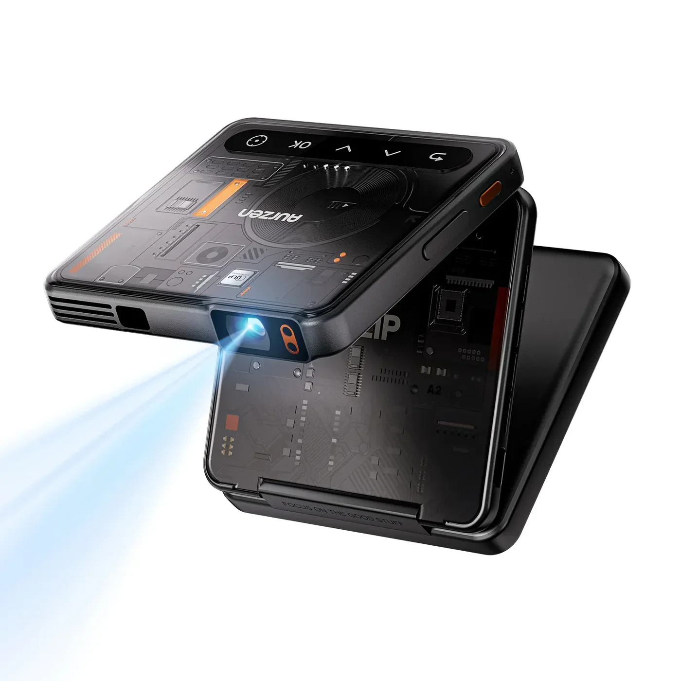 Built-in 5000mAh Battery LED 720P DLP for ZIP Tri-Fold Mini Outdoor Projector 100ANSI Zero-Lag Auto Focus 2026